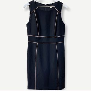 LOFT sleeveless shift dress black 6